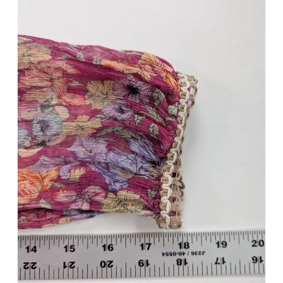 Anthropologie Letruelse Boho Sheer Dress OVersized Sheer Cover-Up Size Small - Picture 14 of 14